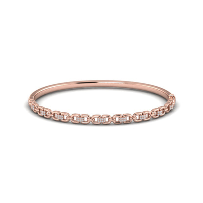 Alternating Diamond Bangle Bracelet