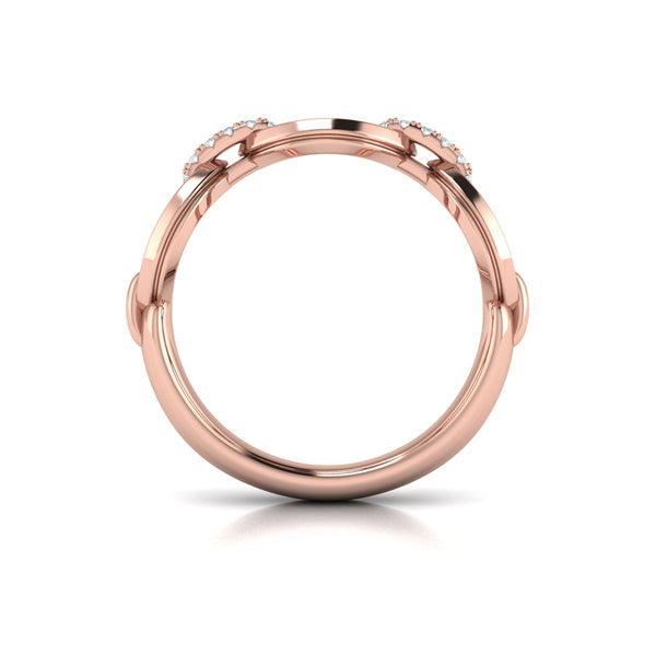 Open Navette Silhouette wtih Diamond Accent Ring