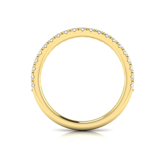 Matching Bands Wedding Band in 14K Yellow Gold by Vlora Bridal