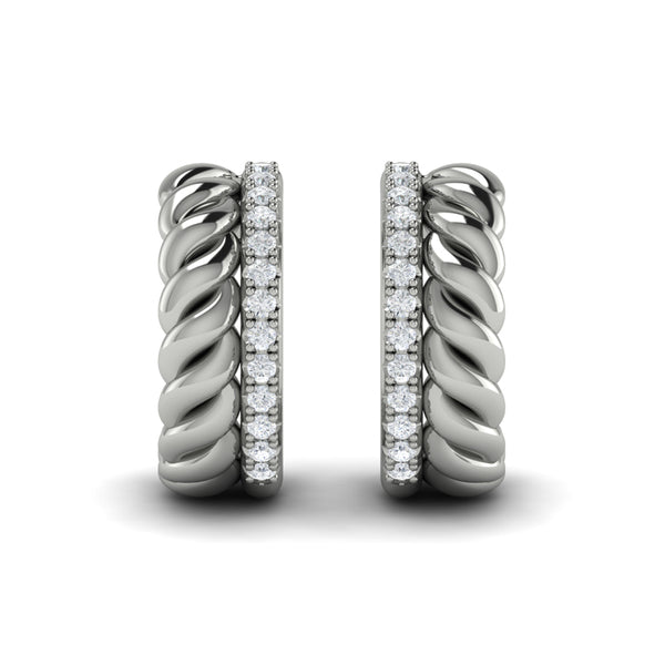 Twisted Double Hoop Earrings