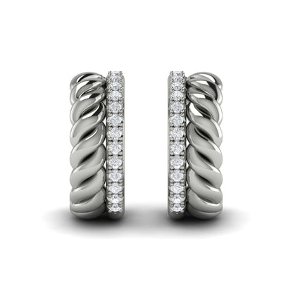 Twisted Double Hoop Earrings