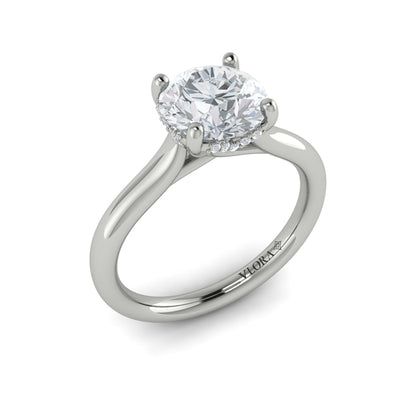 Elegant Classic Solitaire Engagement Ring