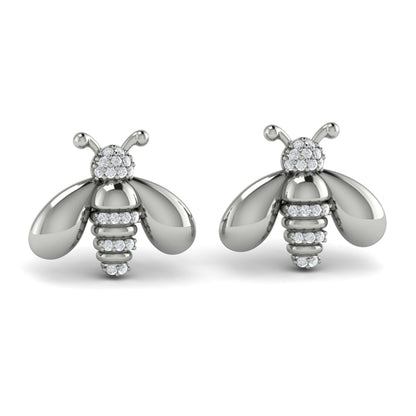 Bee Diamond Pavé Earrings