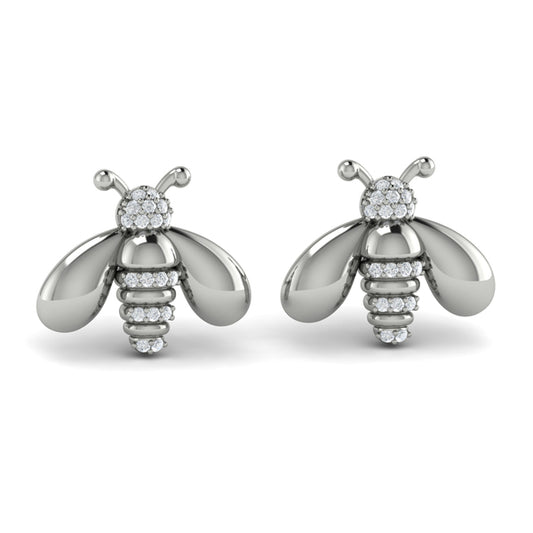 Bee Diamond Pavé Earrings