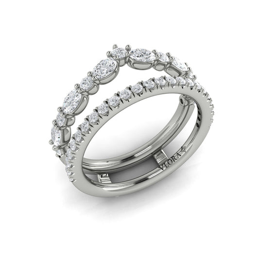 Enhancer Wedding Band in Platinum by Vlora Bridal