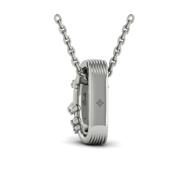 Diamond Ribbon Pendant