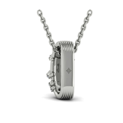 Diamond Ribbon Pendant