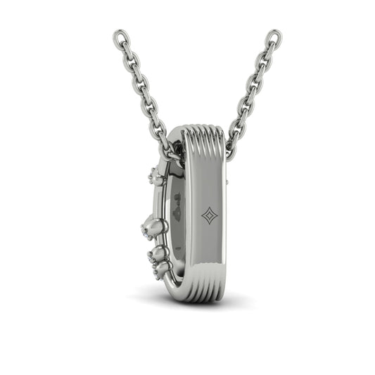 Diamond Ribbon Pendant