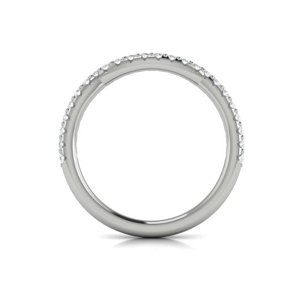 Woven Pave Matching Wedding Band