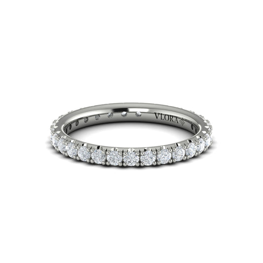 Eternity Bands Wedding Band in Platinum by Vlora Bridal