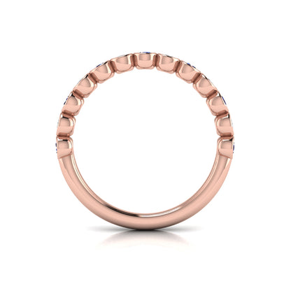 Sapphire Bezel-Set Stackable Band