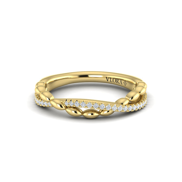 Beaded Twist Stackable Band