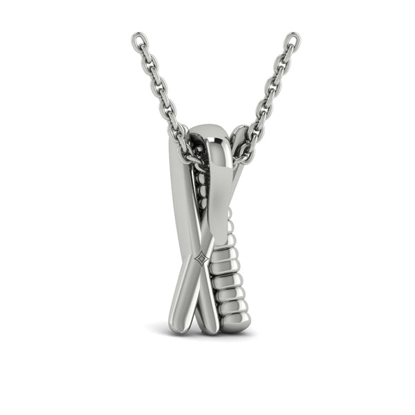 Textured Crossed Pendant