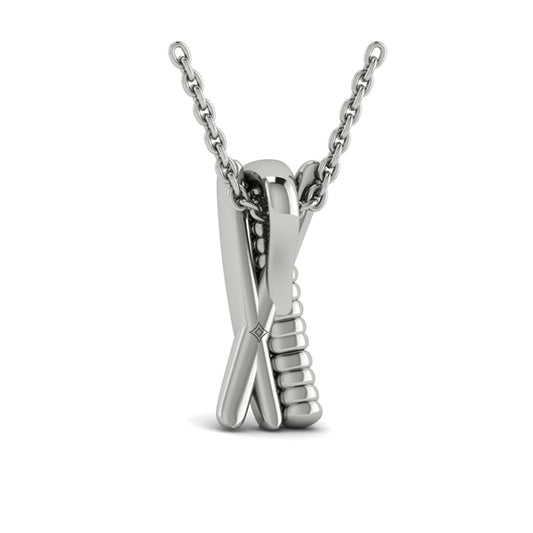 Textured Crossed Pendant
