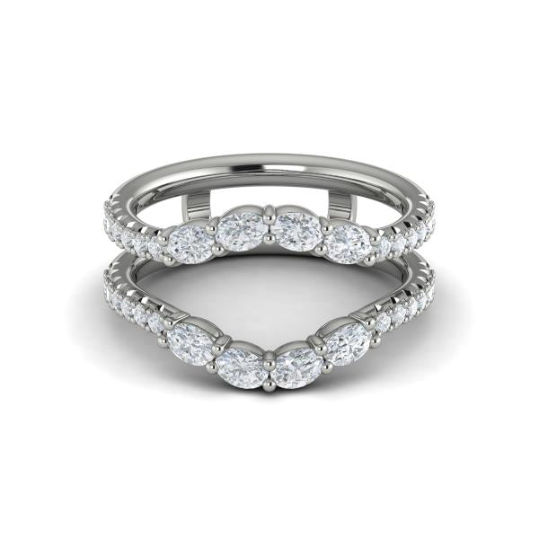 Enhancer Wedding Band in Platinum by Vlora Bridal