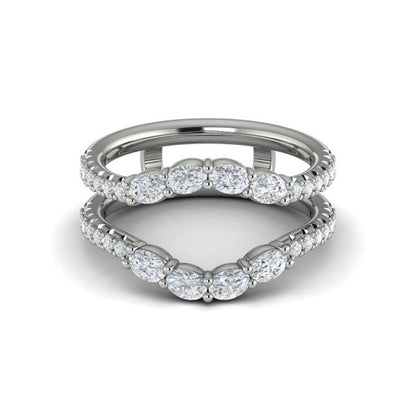 Enhancer Wedding Band in Platinum by Vlora Bridal