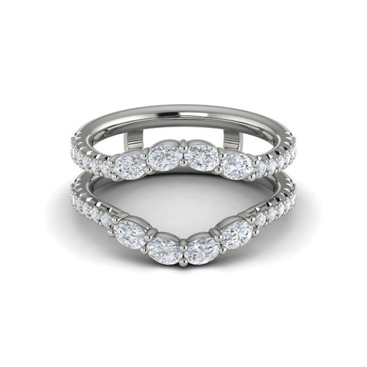 Enhancer Wedding Band in Platinum by Vlora Bridal