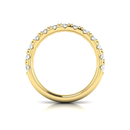 Round Diamond Shared-Prong Band