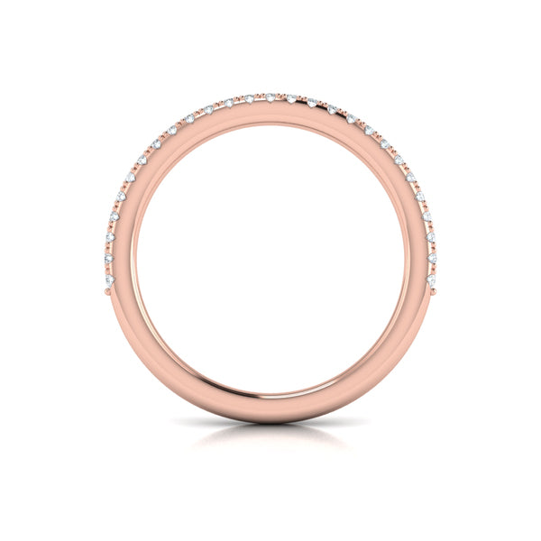 Matching Bands Wedding Band in 14K Rose Gold by Vlora Bridal