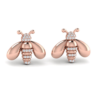 Bee Diamond Pavé Earrings