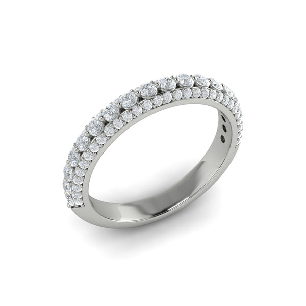 Stackable Bands Wedding Band in Platinum by Vlora Bridal