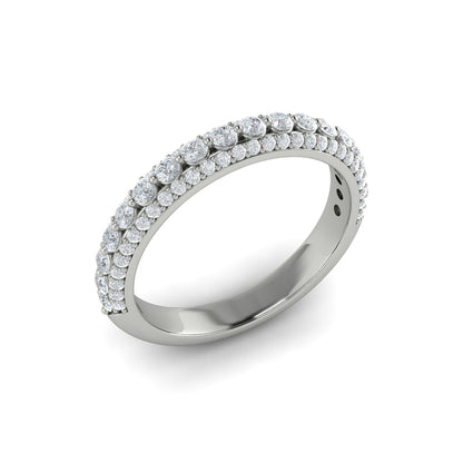 Stackable Bands Wedding Band in Platinum by Vlora Bridal