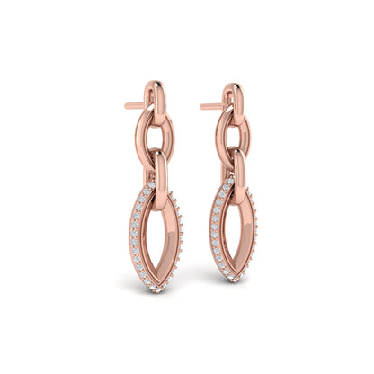 Double Drop Link Earrings