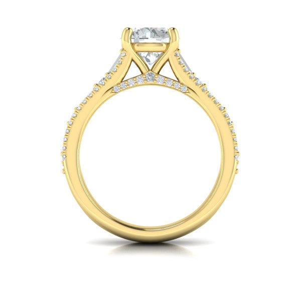 Extravagant Round Engagement Ring