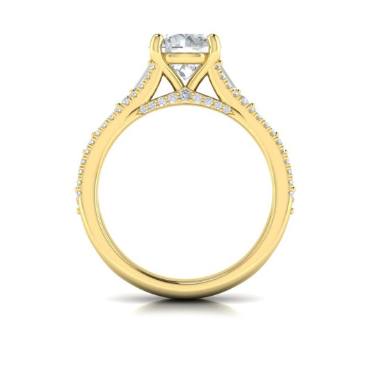 Extravagant Round Engagement Ring