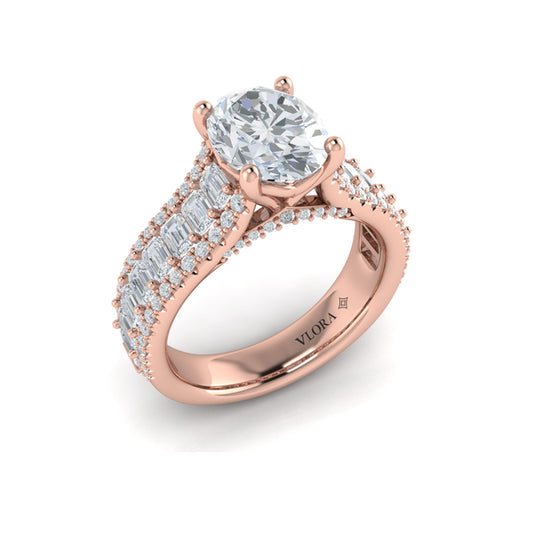 Opulence Oval Engagement Ring