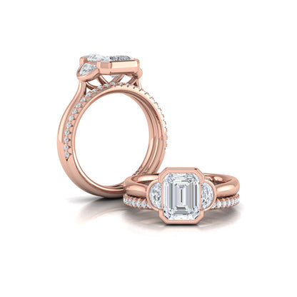 Matching Band for the Bezel Three-Stone Engagement Ring