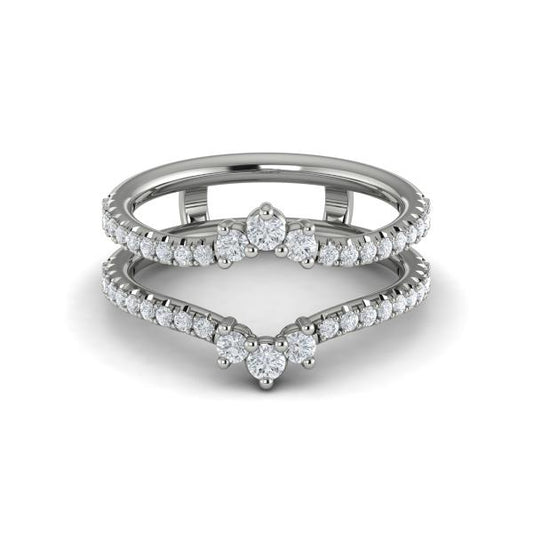Enhancer Wedding Band in Platinum by Vlora Bridal