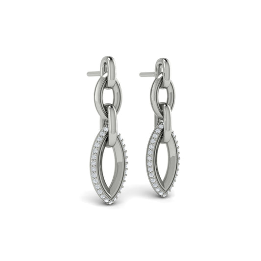 Double Drop Link Earrings