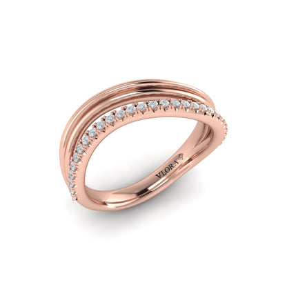 Double Wave Ring