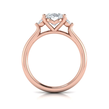 Crown Set Diamond Solitaire Engagement Ring