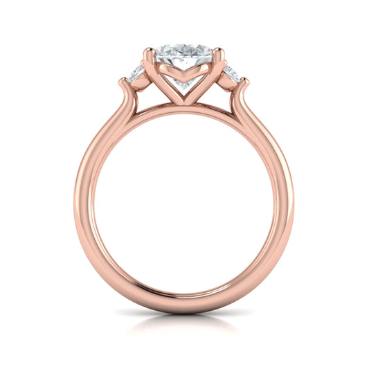 Crown Set Diamond Solitaire Engagement Ring