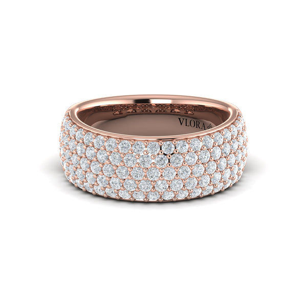 Diamond Multi-Row Statement Ring