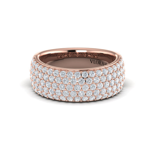Diamond Multi-Row Statement Ring