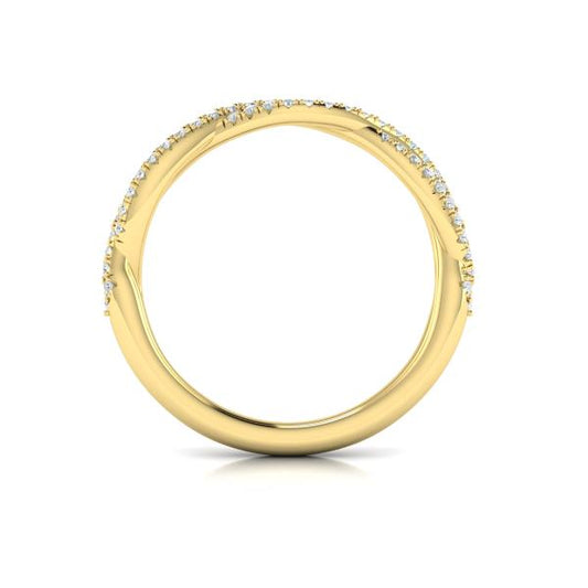 Matching Band for Entwined Pear Halo Engagement Ring