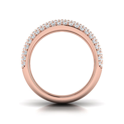 Diamond Multi-Row Statement Ring