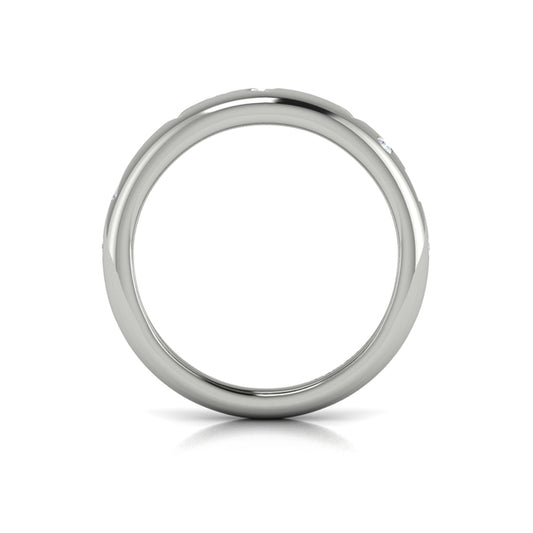 Multi Baguette and Round Dome Diamond Ring