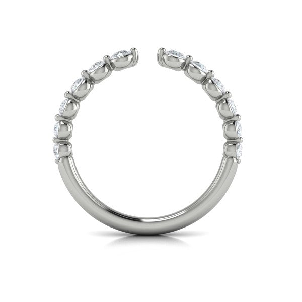 Stackable Bands Wedding Band in Platinum by Vlora Bridal