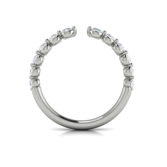 Stackable Bands Wedding Band in Platinum by Vlora Bridal