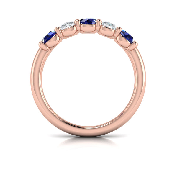 Sapphire and Diamond Band