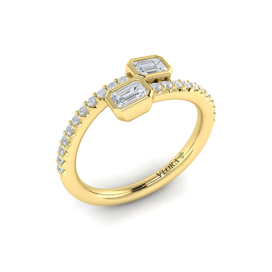 Diamond Baguette Wrap Ring