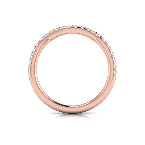 Woven Pave Matching Wedding Band