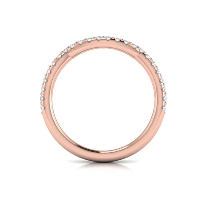 Woven Pave Matching Wedding Band