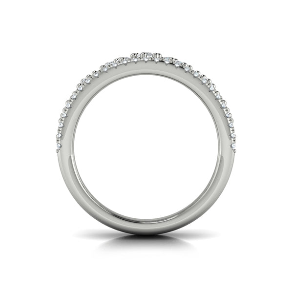 Floating Diamond Cluster Ring