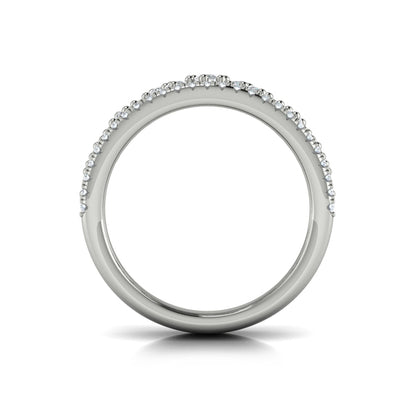 Floating Diamond Cluster Ring