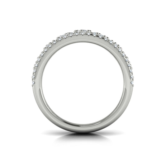 Floating Diamond Cluster Ring